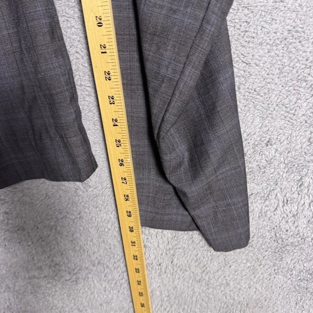 Jos A Bank Reserve Suit Mens 44R 38 Reda 1865 Wool Windowpane 2 Piece Set